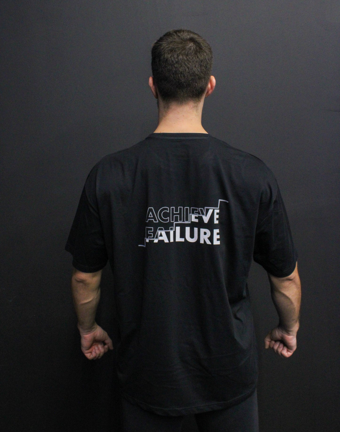 T-shirt Achieve Failure Oversize Fit - Black