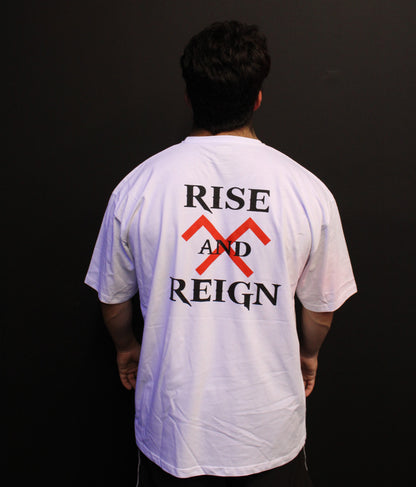 T-shirt Rize and Reign Oversize Fit - White