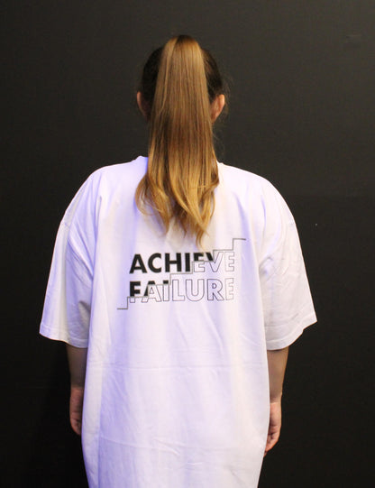 T-shirt Achieve Failure Oversize Fit - White